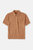 Short Sleeve Shirt With Polo Collar - Sandalwood