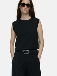 Sleeveless T-Shirt Black - Black