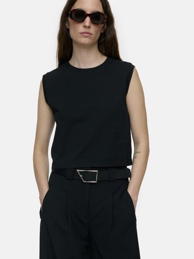 Closed Sleeveless T-Shirt Black product