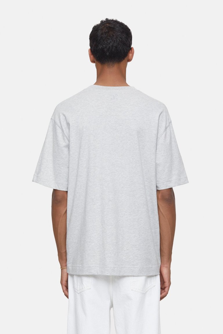 T-shirt With Logo - Light Grey Melange
