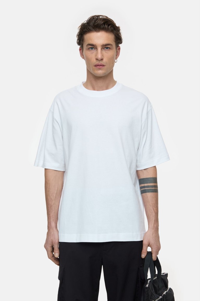 T-shirt With Logo - White - White