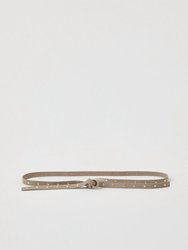 Waist Belt With Rivets - Plaster Beige