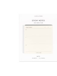 Daily Meal Plan Sticky Notes - Angora