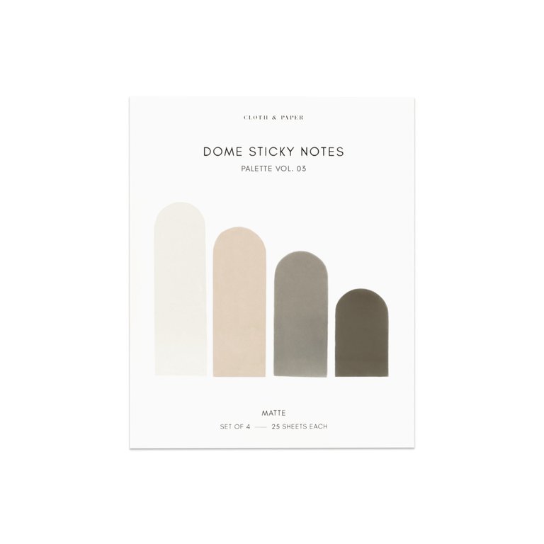 Dome Sticky Notes - Cortado/Crêpe Vol 3