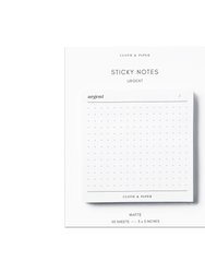 Urgent Sticky Notes | Refreshed Design - White