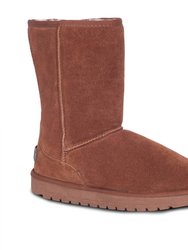 9" Sheepskin Comfort Winter Boots - Chestnut