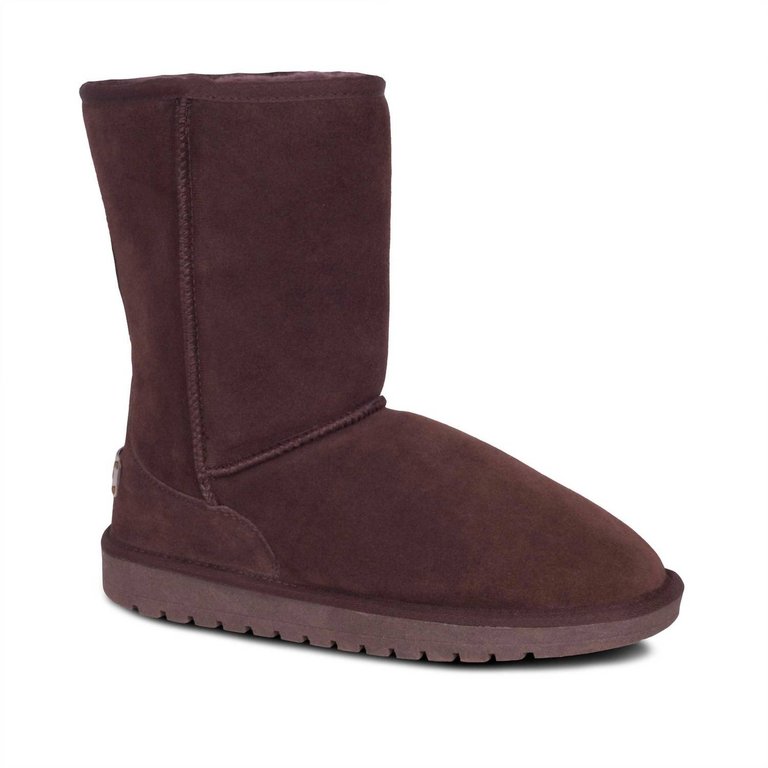 Ladies - 9" Sheepskin Boots - Chocolate