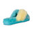 Ladies Duo-Tone Emma Sheepskin Slipper -  Blue/Yellow