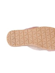 Ladies Duo-Tone Emma Sheepskin Slipper -  Cream/Peach