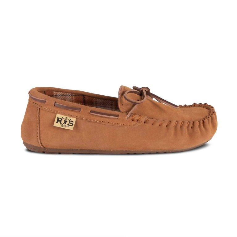 Ladies Unlined Comfy Moccasin - Chestnut