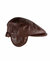 Unisex Warm Leather Ivy Hat - Chocolate