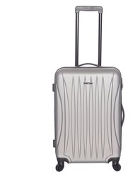 24" Hardshell Spinner Luggage Medium Size - Silver