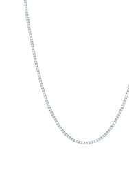 3A Cubic Zirconia Vintage Necklace - Silver