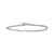 5A Cubic Zirconia Bracelet With Links - Rhodium