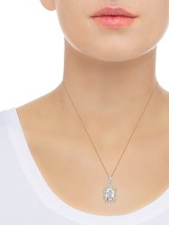 5A Cubic Zirconia Geometric Minimalist Necklace