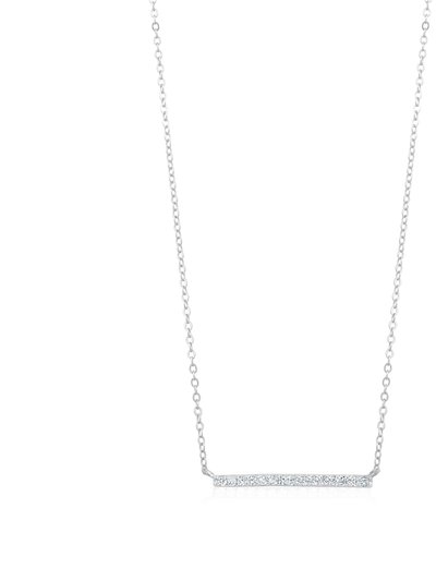 Club Rochelier 5A Cubic Zirconia Horizontal Bar Necklace product