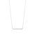 5A Cubic Zirconia Horizontal Bar Necklace - Silver