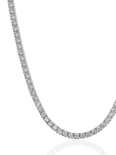 Club Rochelier 5A Cubic Zirconia Minimalist Tennis Necklace - Siver product