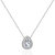 5A Cubic Zirconia Teardrop Minimalist Necklace - White Gold