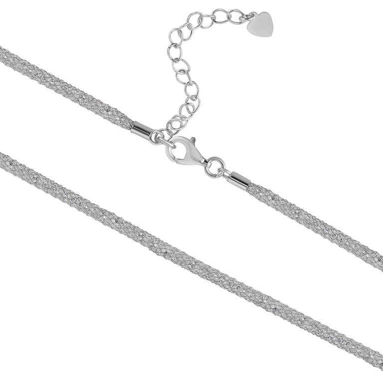 5A Cubic Zirconia Vintage Necklace - Silver