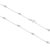 925 Sterling Silver Long Necklace with Cubic Zirconia