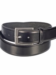 Club Rochelier 2Pc Leather Belt Set - Black-Brown