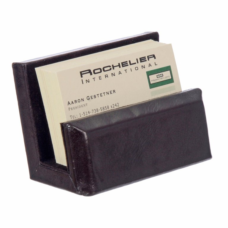 Club Rochelier Business Card holder - Brown