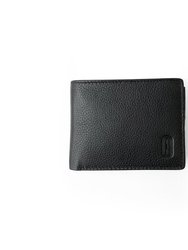 Club Rochelier Slim Men Wallet With Zippered Pocket - Black
