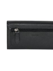 Clutch Wallet With Checkbook & Gusset