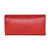 Clutch Wallet With Checkbook & Gusset - Red