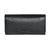 Clutch Wallet With Checkbook & Gusset - Black