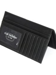 Clutch Wallet With Checkbook & Gusset