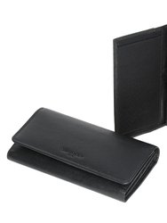 Clutch Wallet With Checkbook & Gusset