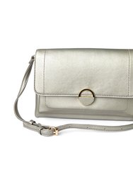 Crossbody With Round Ornament - Silver