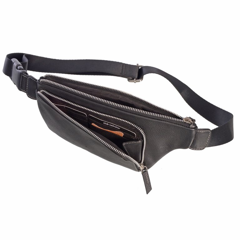 Double Zipper Belt Bag and Card Holder