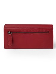 Full Leather Ladies Clutch Wallet With Gusset