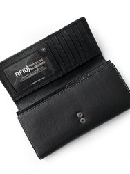 Full Leather Ladies Clutch Wallet With Gusset