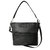 Ladies Large Leather Multi Zip Pocket Hobo Shoulder Bag