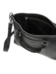 Leather Crossbody With Top Handles Bag