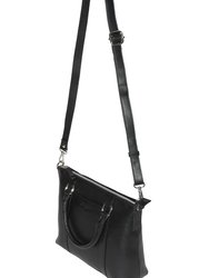 Leather Crossbody With Top Handles Bag