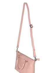 Leather Crossbody With Top Handles Bag