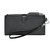 Leather Ladies Double Zip Clutch