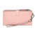 Leather Ladies Double Zip Clutch