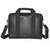 Leather Top Handle Briefcase - Black