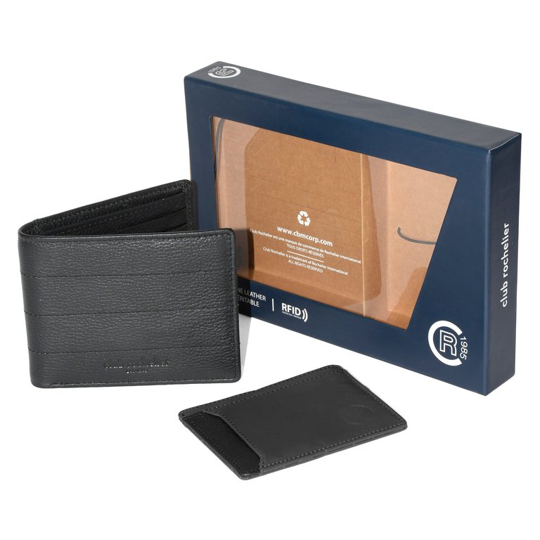 Mens Billfold with Removable Card Holder