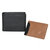 Mens Billfold with Removable Card Holder - Black/Tan