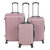 Nicci 3 piece Luggage Set Grove Collection - Dusty Pink