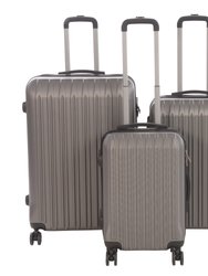 Nicci 3 piece Luggage Set Grove Collection - Charcoal Grey