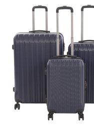 Nicci 3 piece Luggage Set Grove Collection - Dark Blue