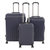 Nicci 3 piece Luggage Set Grove Collection - Dark Blue